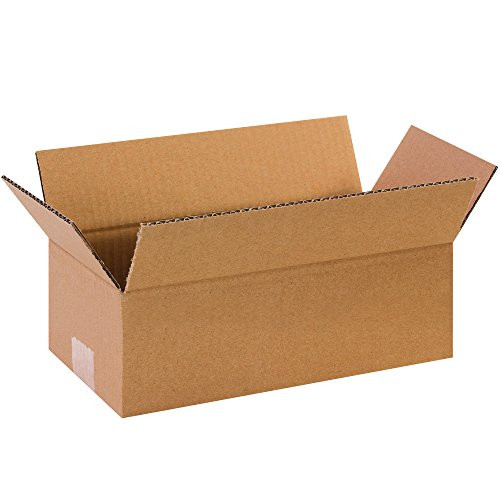 BOX USA 25 Pack of Long Corrugated Cardboard Boxes 12 L x 6 W x 4 H Kraft Shipping Packing and Moving