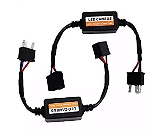 H4 EMC Warning Error Free Decoder Canceller Capacitor Anti-flicker Resistor harness for Hi/Lo Beam LED Headlight