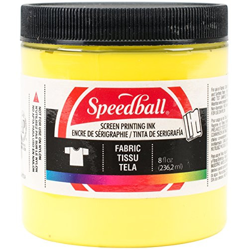 Speedball Art Products 004565 Fabric Screen Printing Ink 8 fl. oz. Yellow