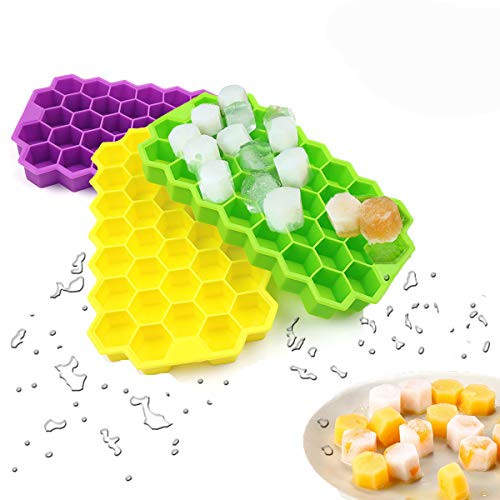 Ice Cube Trays Silicone Ice Cubes Food Grade Silica Gel Flexible and BPA Free with SpillResistant Removable Lid Ice Cube Molds for Chilled Drinks Whiskey Cocktails3 Pack Ice Cube Trays Silicone Ice Cubes Food Grade Silica Gel Flexible and BPA Free with SpillResistant Removable Lid Ice Cube Molds for Chilled Drinks Whiskey Cocktails3 Pack