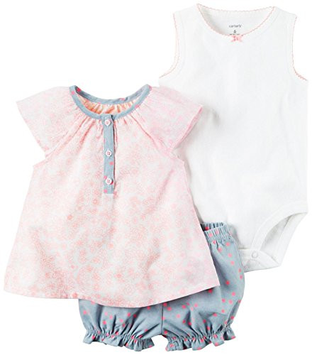 Carters Baby Girls Diaper Cover Sets 121h117 Pink 12M