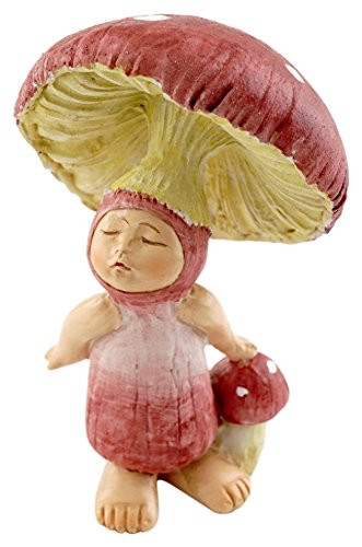 Top Collection Miniature Fairy Garden and Terrarium Red Shroom Baby Figurine