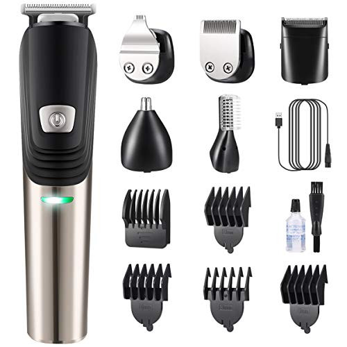 Hair Clipper Beard Trimmer Kit for Men 6 in 1 Electric Hair Trimmer Mustache Trimmer Shaver Body Groomer Cordless Precision Trimmer for Nose Ear Facial Hair Waterproof USB Rechargeable Hair Clipper Beard Trimmer Kit for Men 6 in 1 Electric Hair Trimmer Mustache Trimmer Shaver Body Groomer Cordless Precision Trimmer for Nose Ear Facial Hair Waterproof USB Rechargeable
