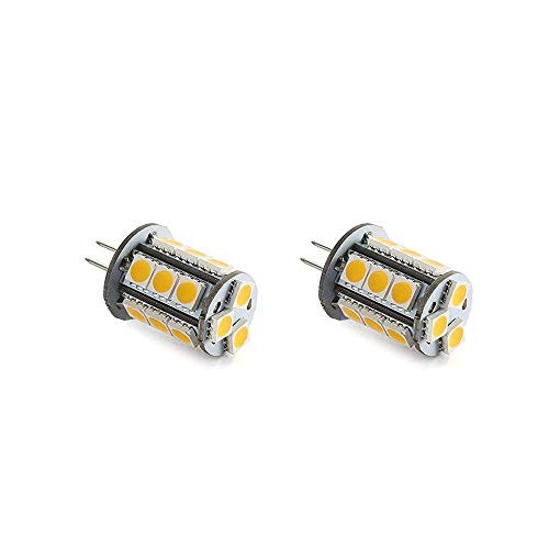 Makergroup T3 G4 Bi-pin LED Light Bulb 12VAC/DC Low Voltage 3Watt Warm White 2700K-3000K for Outdoor Landscape Lighting Path Lights, Deck Lights, Step Lights,Paver Lights 2-Pack