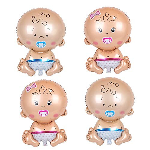 4PCS Gender Reveal Baby Foil Balloon Suitable for Baby Shower Party Supplies Decoration Wedding Kids Birthday Party Balloon Decoration Supplies