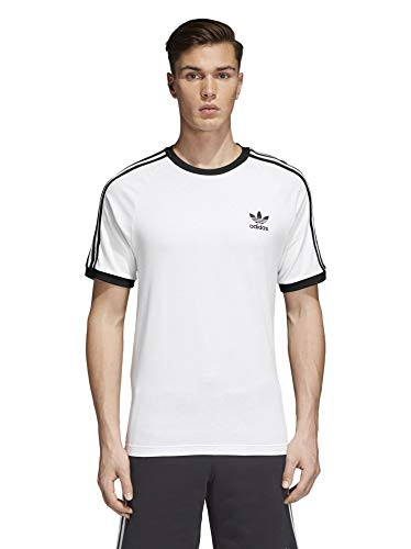 adidas Originals mens 3Stripes Tee White Medium