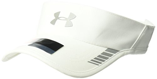 Under Armour Mens Launch ArmourVent Visor  White 100Silver  One Size Fits All