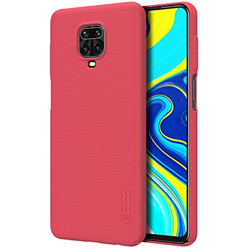 for Xiaomi Redmi Note 9S  Redmi Note 9 Pro CaseNillkin with Kickstand Frosted Shield Anti Fingerprints Hard PC Case Back Cover for Xiaomi Redmi Note 9S  Redmi Note 9 Pro  Note 9 Pro Max Red