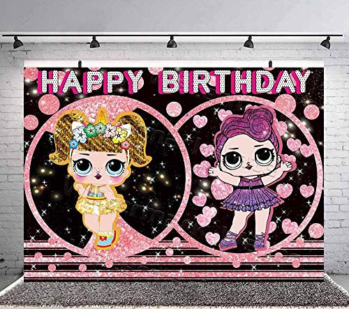 Sweet Pink Cartoon Baby Girl Dolls Toy Photography Backdrop Polka Dots Stripe Photo Background Princess Happy Birthday Party Banner Decoration Cake Table Supplies Photo Booths Studio Props Sweet Pink Cartoon Baby Girl Dolls Toy Photography Backdrop Polka Dots Stripe Photo Background Princess Happy Birthday Party Banner Decoration Cake Table Supplies Photo Booths Studio Props