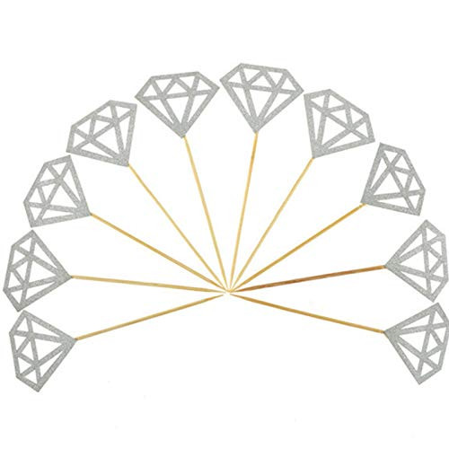 60Pcs Silver Glitter Diamond Ring Cupcake Topper Cake Toppers Picks for Bridal Shower Engagement Party Baby Shower Wedding Anniversary Decorations 60Pcs Silver Glitter Diamond Ring Cupcake Topper Cake Toppers Picks for Bridal Shower Engagement Party Baby Shower Wedding Anniversary Decorations