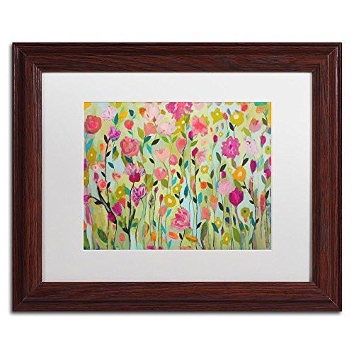 Natarajasana by Carrie Schmitt White Matte Wood Frame 11x14Inch