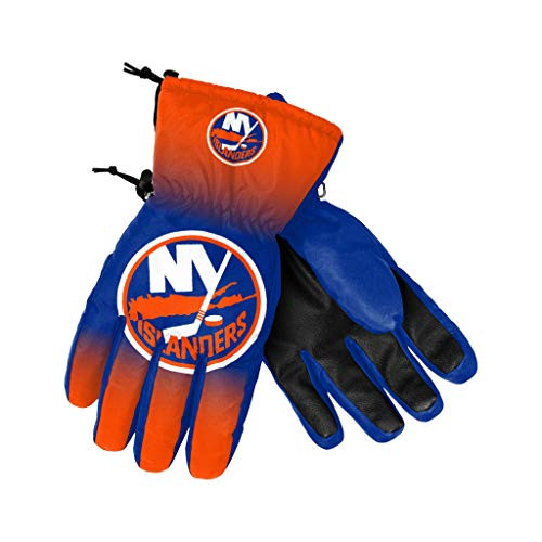 NHL New York Islanders Gradient Big Logo Insulated Winter Ski GovesGradient Big Logo Insulated Winter Ski Goves Gradient Print LXL