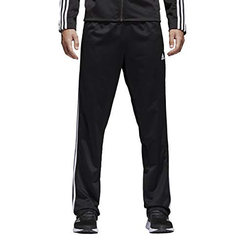 adidas Big  Tall Essentials 3Stripes Regular Fit Tricot Pants BlackWhite 1 4XLT 34