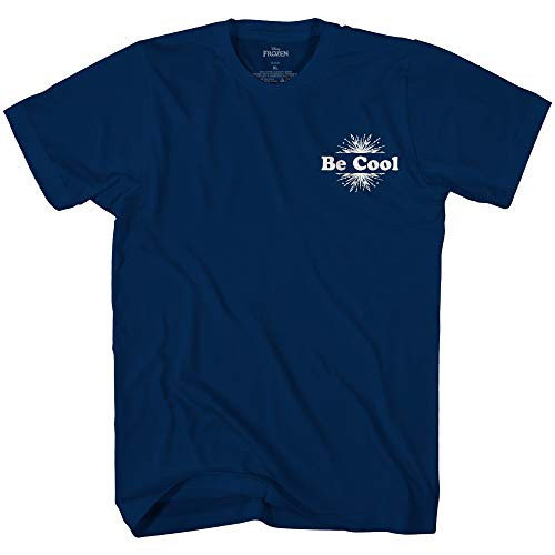 Disney Frozen 2 Olaf Sven Be Cool Adult TShirtNavyLarge