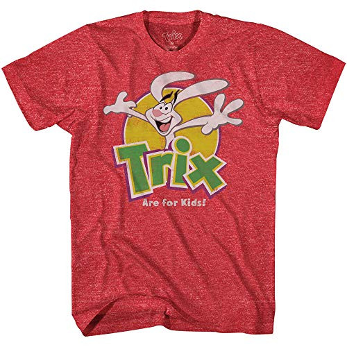 Trix are for Kids Cereal Rabbit Adult Graphic TShirtHeather RedLarge