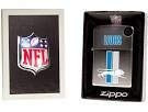 Zippo Lighter NFL Throwback Detroit Lions Satin Chrome