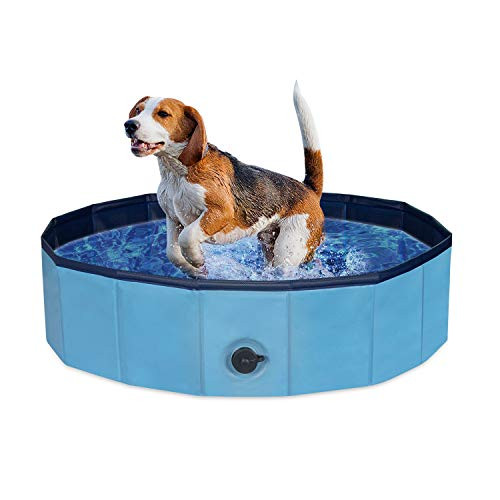 HIRALIY Foldable Dog Bath Pool Pet Swimming Pool Portable Collapsible Dog Pet Pool Bathing Tub Kiddie Pool for Dogs Cats and Kids