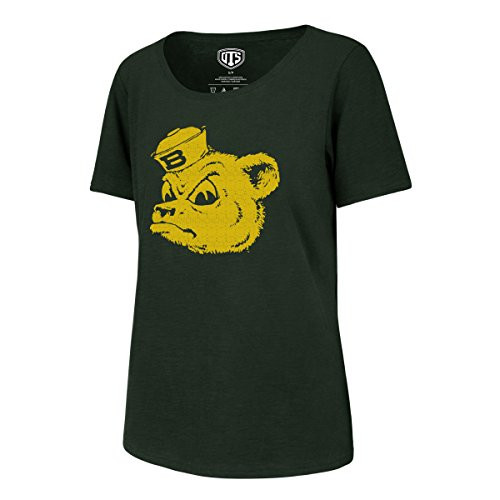 OTS NCAA Baylor Bears Womens Slub Scoop Tee Distressed Logo Medium