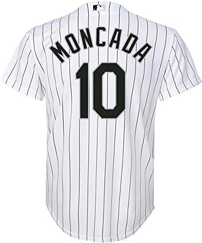 Yoan Moncada Chicago White Sox #10 White Youth Cool Base Home Replica Jersey Medium 1012