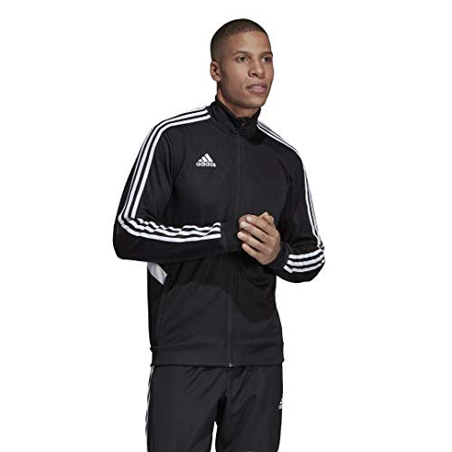 adidas Mens Alphaskin Tiro Training Jacket BlackWhite XLarge