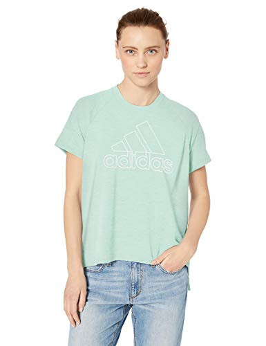 adidas Womens Sport 2 Street Prize Tee Clear Mint XSmall