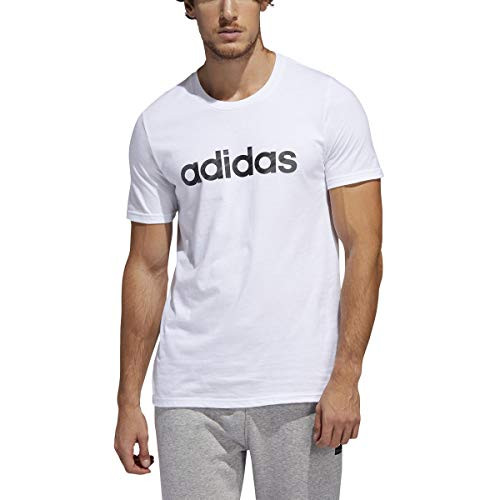 adidas Mens Linear Graphic Tee White XLarge