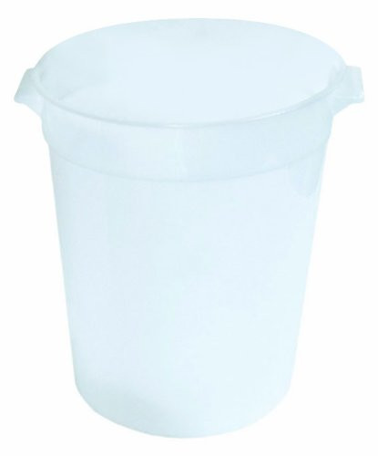 Crestware 6-Quart Round White Container