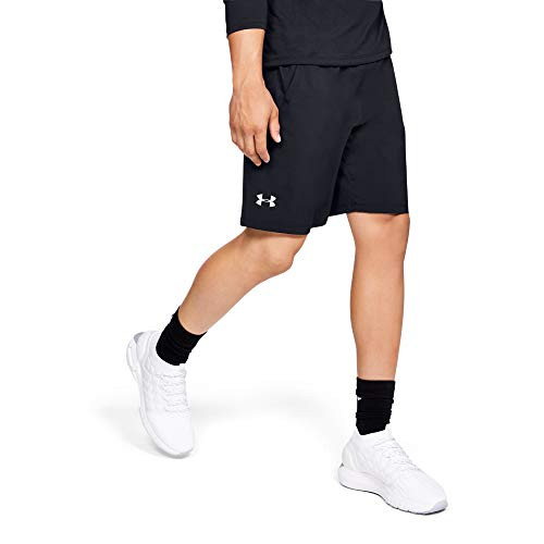 Under Armour Mens Launch Stretch Woven 9inch Shorts  Black 001Reflective  XLarge