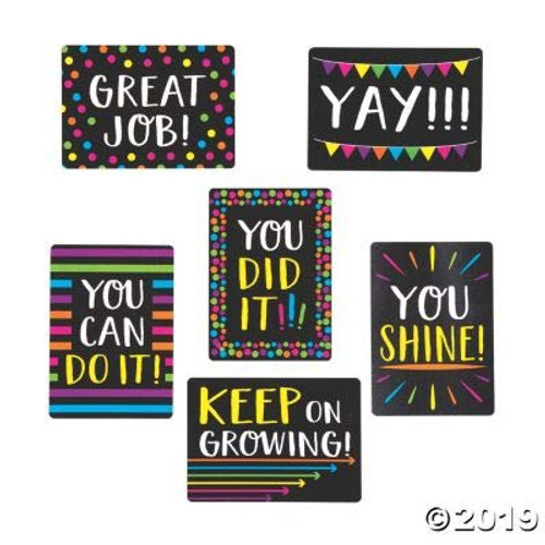 Fun Express Mini Encouragement Cards Black Bright 48 Pieces Educational and Learning Activities for Kids Fun Express Mini Encouragement Cards Black Bright 48 Pieces Educational and Learning Activities for Kids