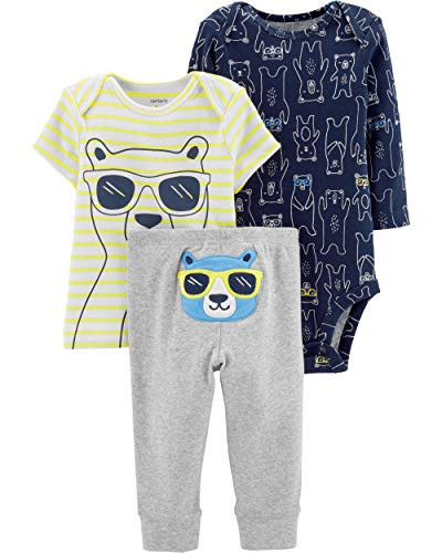 Carters 3 Piece Little Character Set Cool Bear 6 Months