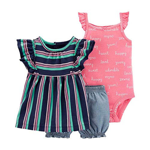 Carters Baby Girl 3Piece Little Short Set 9 Months