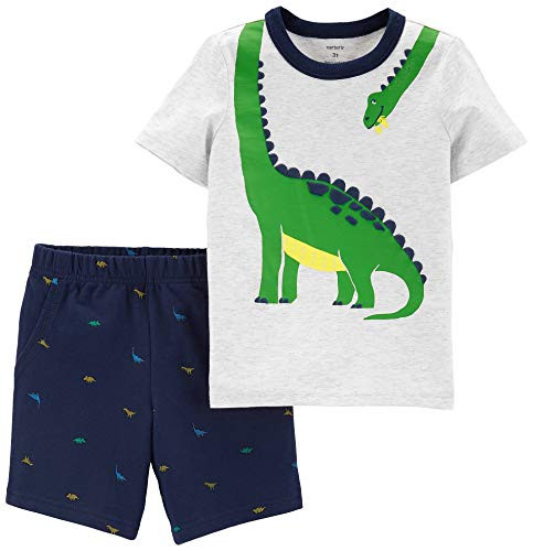 Carters 2Piece Dinosaur Tee  Schiffli Short Set 9 Months