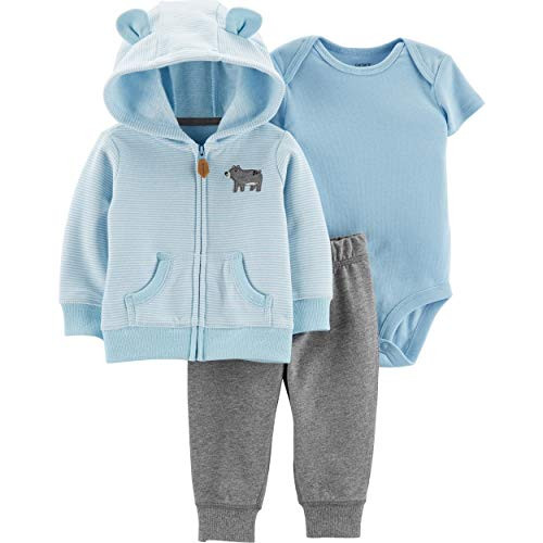 Carters Baby Boys Cardigan Sets 121h271 12 Months Baby Blue Bear