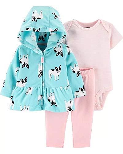 Carters Baby Girls 3Piece Cardigan Sets 6 Months TurquoisePink