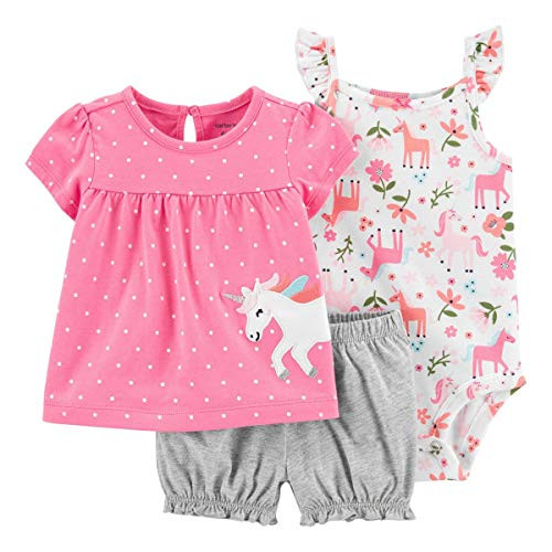 Carters 3Piece Unicorn Little Short Set 12 Months