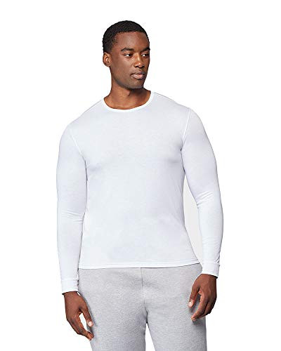 Mens Lightweight Baselayer Crew Top White Size XLarge
