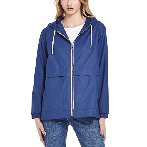 Weatherproof Vintage Womens Rain Slicker Jacket Twilight Blue Small