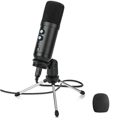 USB Podcast Microphone for Computer MultipurposeGRyiyi Condenser Microphones for Pc or Mic PS4 Voice Overs Recording Streaming and YouTube