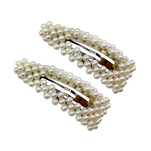 Numblartd 2Pcs Women Artificial Pearl Alloy Barrettes Hairgrip BB Hair Clips Pins Fashion Simple Sweet Side Clamp Hairpin Hair Accessories for Wedding Bridal Drop Silver Numblartd 2Pcs Women Artificial Pearl Alloy Barrettes Hairgrip BB Hair Clips Pins Fashion Simple Sweet Side Clamp Hairpin Hair Accessories for Wedding Bridal Drop Silver