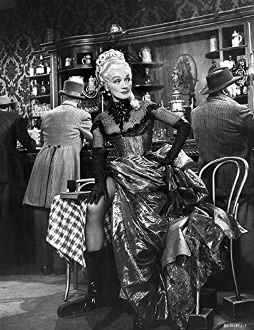 Marlene Dietrich Seated in a Bar wearing Black Dress Photo Print (8 x 10)
