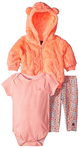 Limited Too Baby Girls Dots and Stripes Jacket Bodysuit Legging Set Pants Multi Color Coral 12M