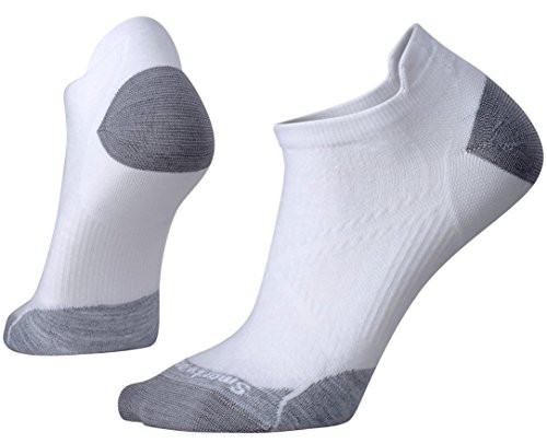 Smartwool PhD Run Ultra Light Micro WhiteLight Gray MD Womens Shoe 795