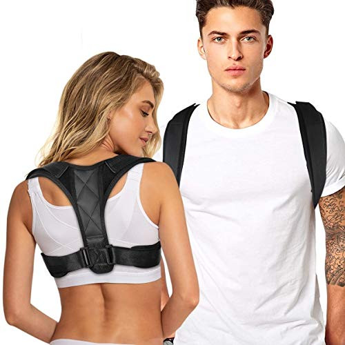 Posture Corrector for Men and Women Upper Back Brace for Posture Correction Adjustable Shoulder Posture Brace Straightener Support Clavicle Chest Spinal Brace for Neck Shoulder Back Pain Relief