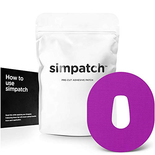 SIMPATCH Adhesive Patch for Dexcom G6  Pack of 25  Multiple Colors Available Purple