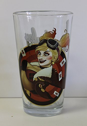 Harley Quinn 2 Closeup DC Bombshell Series 'Toon Tumbler 16 Oz. Pint Glass