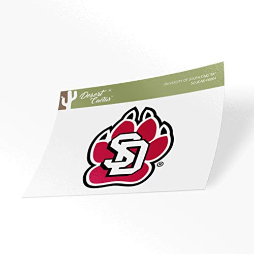 The University of South Dakota USD Coyotes NCAA Vinyl Decal Laptop Water Bottle Car Scrapbook Sticker  00004