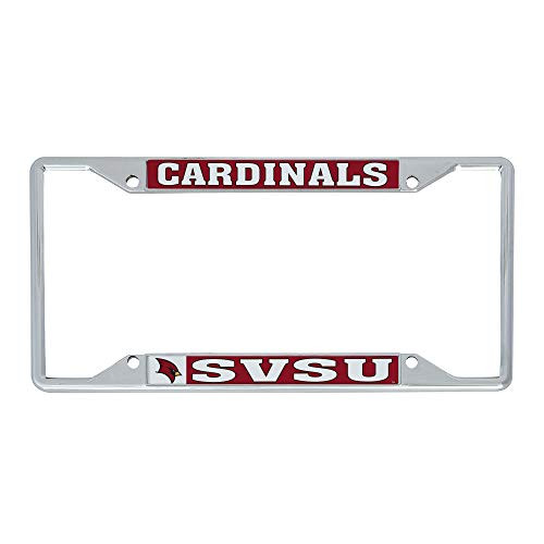 Desert Cactus Saginaw Valley State University SVSU Cardinals NCAA Metal License Plate Frame for Front or Back of Car Officially Licensed Mascot