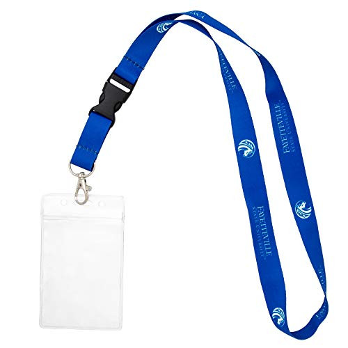 Fayetteville State University FSU Broncos NCAA Car Keys College ID Badge Holder Lanyard Keychain Detachable Breakaway Snap Buckle w Pouch