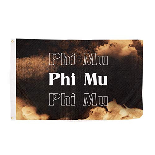 Phi Mu Sorority Flag Banner 3 feet x 5 feet Sign Decor Flag  Bleach Wash