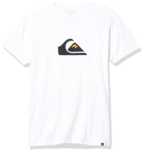 Quiksilver Mens COMP Logo TEE White L